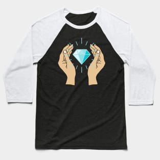 Diamond Hands HODL Baseball T-Shirt